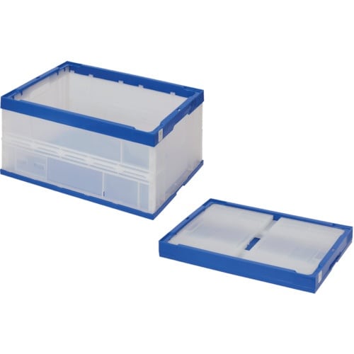 テラモト 折りたたみコンテナ ふたなし 75L