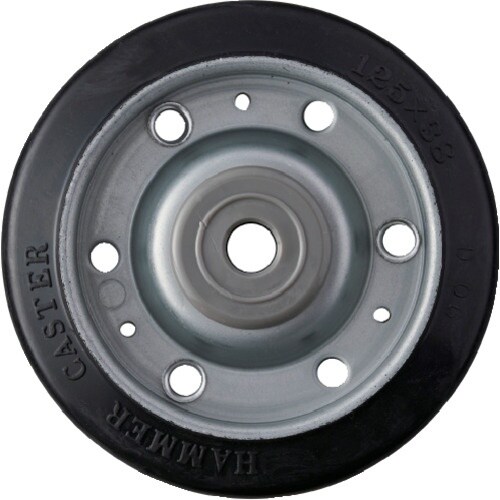 ハンマー S型 ゴム車 125mm 車輪のみ