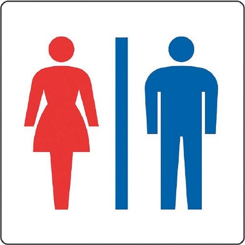 ユニット 表示ステッカー ピクトサイン トイレ(男