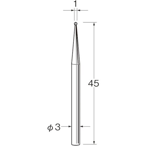 リューター 軸付電着ボラゾン砥石N1010
