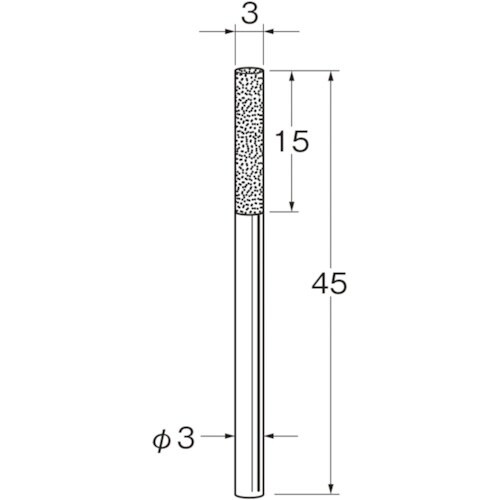 リューター 軸付電着ボラゾン砥石N1130