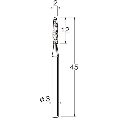 リューター 軸付電着ボラゾン砥石N1320