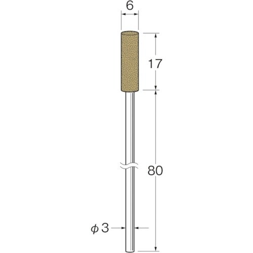 リューター 軸付ラビン砥石(一般用)R4822粒度
