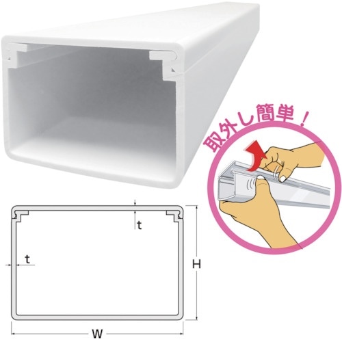 JAPPY 樹脂製ケーブル配線保護カバー Nダクト