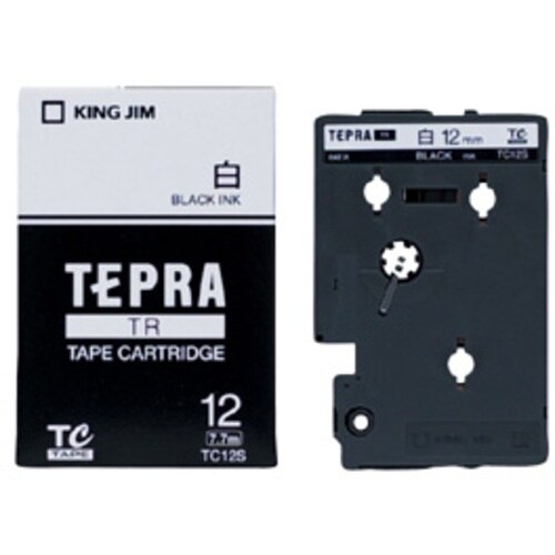 KING JIM テープカートリッジ・白ラベル 1