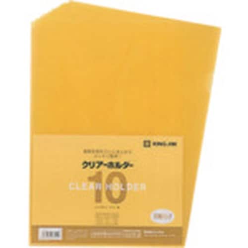 KING JIM クリア−ホルダ− A4タテ型 黄