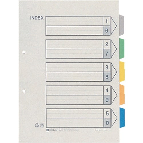 KING JIM カラ−インデックス (2組入)