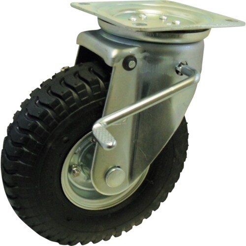 ヨドノ ノーパンクタイヤ自在車ストッパー付