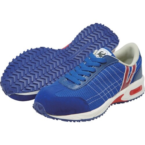 日進 耐滑樹脂先芯入りスニーカー ブルー 27.0