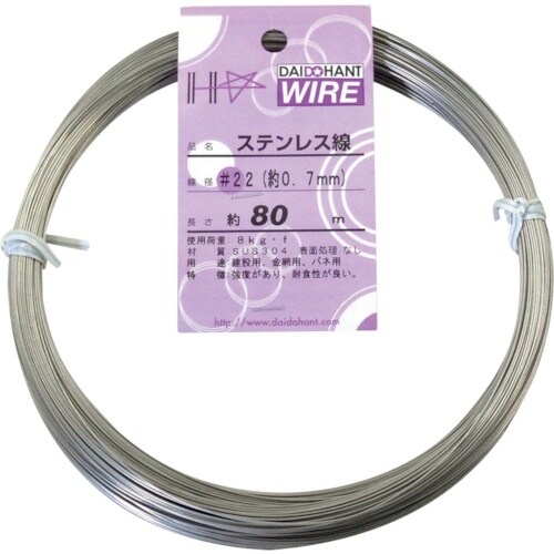 DAIDOHANT ステンレス線 #22×80m
