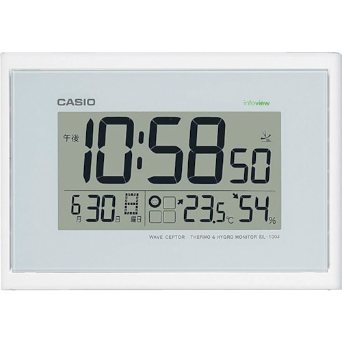 カシオ 電波掛け時計 260×173×厚み91mm