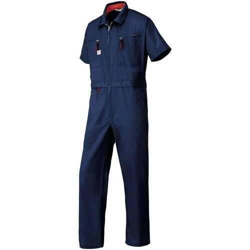 AUTO−BI 腰割れ式半袖つなぎ服6901−00