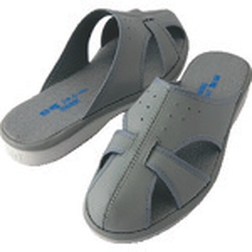 アイトス 静電スリッパ グレー LL