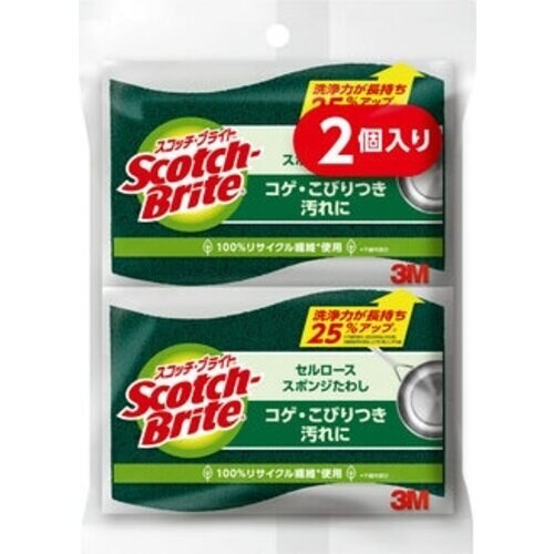 3M スコッチ・ブライト セルローススポンジたわし