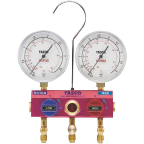 タスコ R410A R32用 ボールバルブ式マニホ
