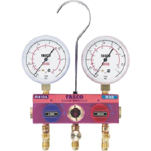 タスコ R410A R32用 ボールバルブ式マニホ