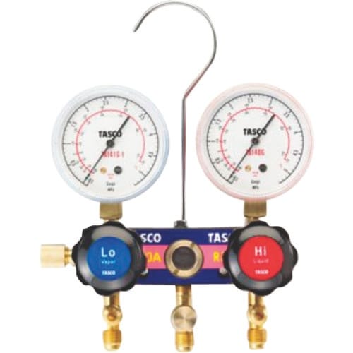タスコ R410A、R32用 サイトグラス付マニホ