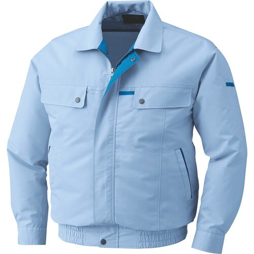 空調服 綿・ポリ混紡脇下マチ付きウェアのみ サック