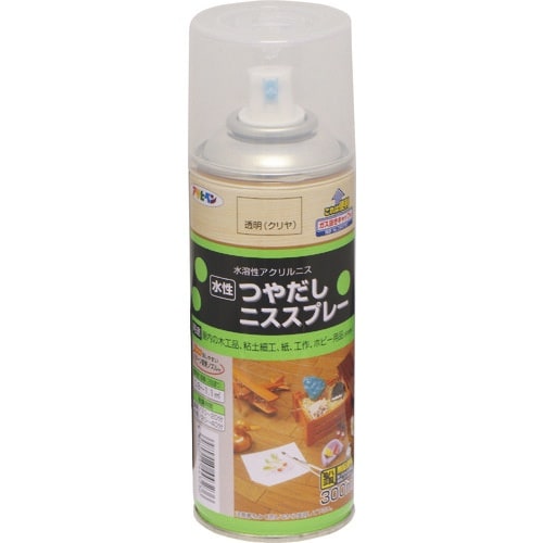 アサヒペン 水性つや出しニススプレー 300ML