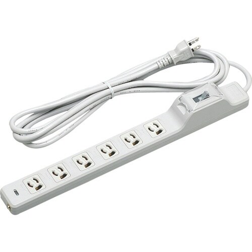 明工 15A安全ブレーカ付OA用抜け止め接地タップ