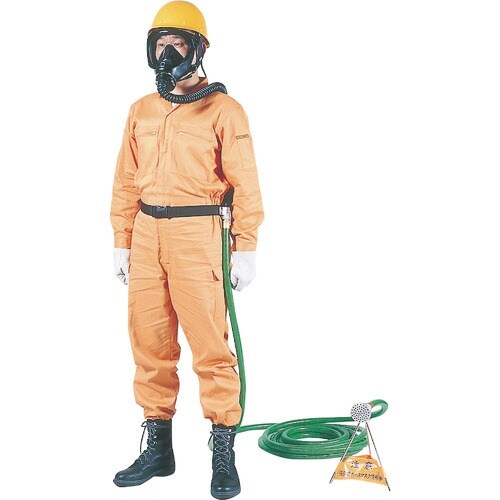 シゲマツ 送気マスク 肺力吸引形ホースマスク 22