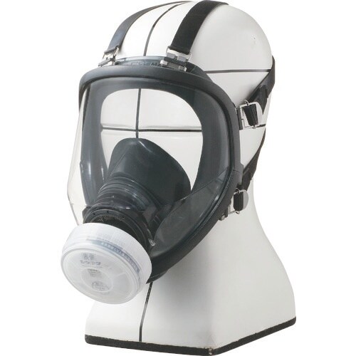 シゲマツ 直結式小型防毒マスク(全面形) GM16