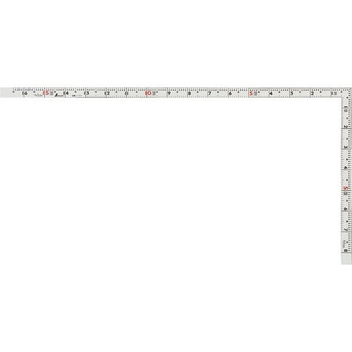 シンワ 曲尺同厚 ホワイト 1尺6寸/50cm 併