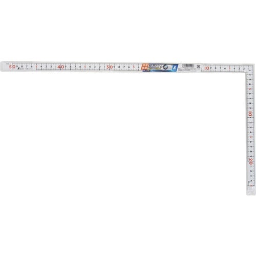 シンワ 曲尺同厚 ホワイト 50cm/1尺5寸 併