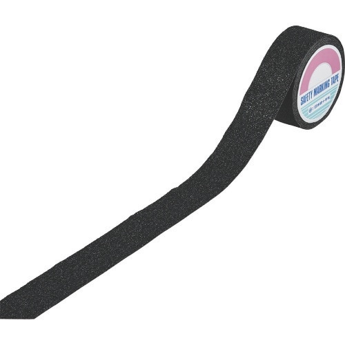 緑十字 滑り止めラインテープ(重歩行タイプ) 黒