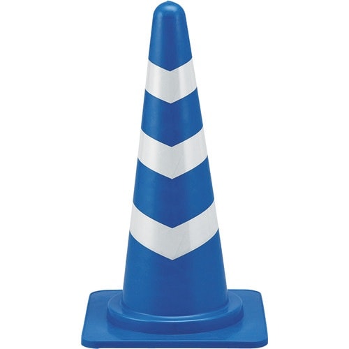 緑十字 カラーコーン 青/白反射シート SRC−1