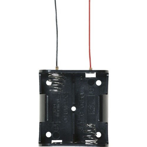 タカチ リード線付電池ホルダー 単2×2