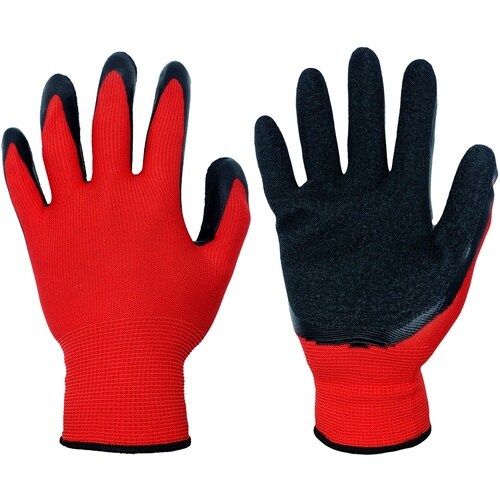 ミタニ 背抜き手袋パワーレッド(10双入)L