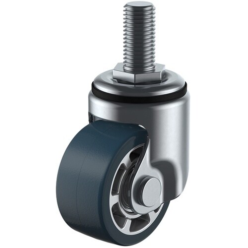 ユーエイ ねじ込み式 自在 低床キャスター ウレタ