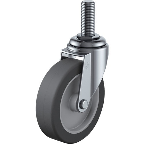 ユーエイ ねじ込み式 自在 キャスター エラストマ