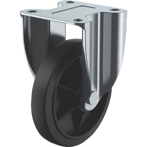 ユーエイ プレート式 固定 キャスター グレーゴム