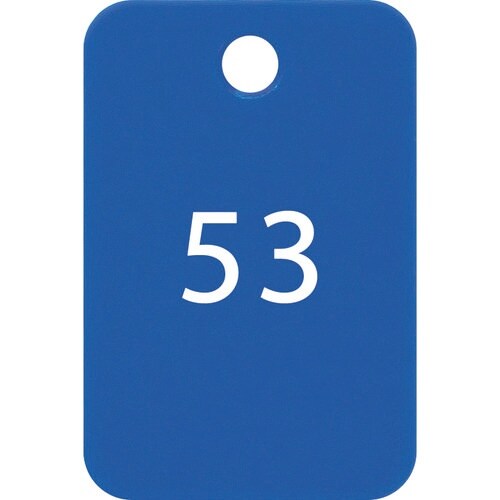 OP 番号札 四角 大 番号入り51ー75 青 (