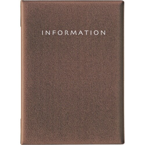 OP メニューファイル レザー調 A4 6頁 黒