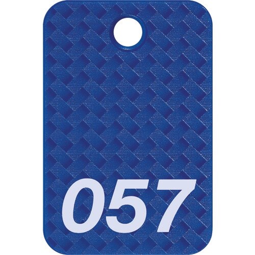 OP 番号札 四角 大 番号入り51ー75 青 (