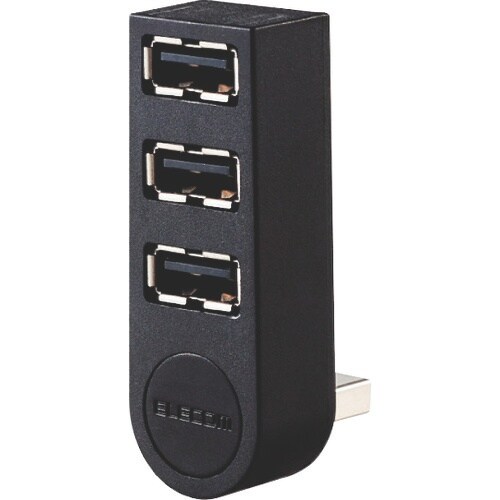 ELECOM 機能主義USBハブ 直挿し3ポート