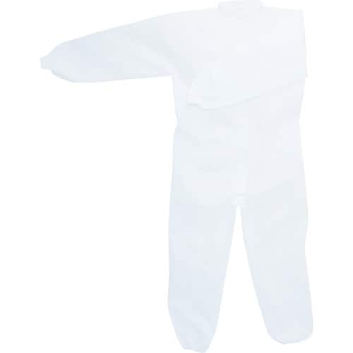 川西 不織布つなぎ服スタンドカラータイプMサイズ