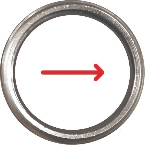 ユニット 埋設管表示ピン 赤矢印