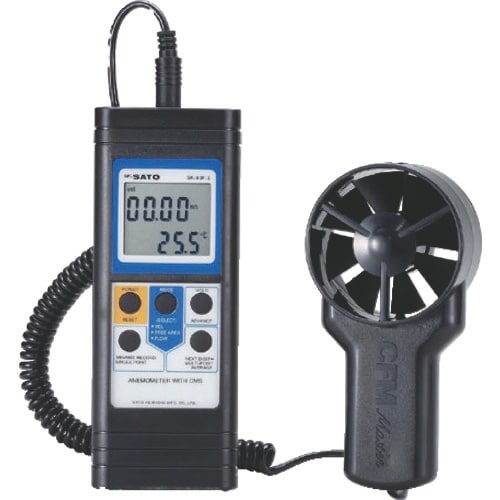 佐藤 ベーン式風速計 SK−93F−2 (7687