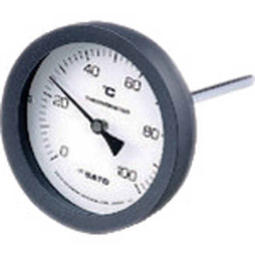 佐藤 バイメタル式温度計 BM−T−100P 0ー