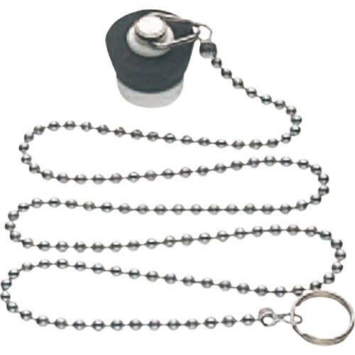 SANEI バス用J型クサリ付ゴム栓