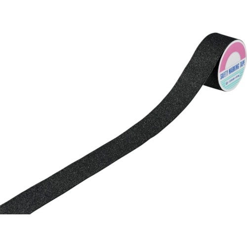 緑十字 滑り止めラインテープ 黒 SV−55BK