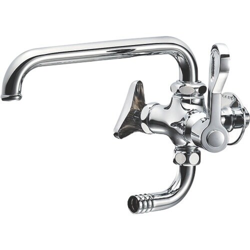 SANEI 厨房用二口横形自在水栓