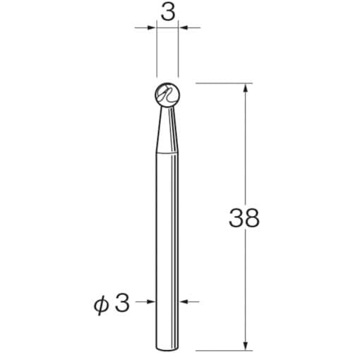 リューター 軽合金用超硬カッター