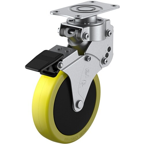 ユーエイ プレート式 自在 クッションキャスター