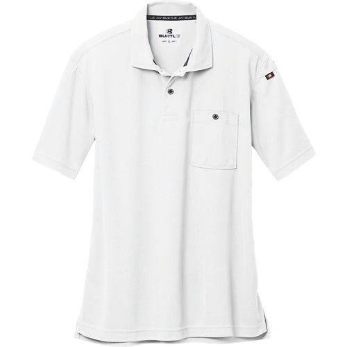 BURTLE 半袖ポロシャツ667−29−Mホワイ