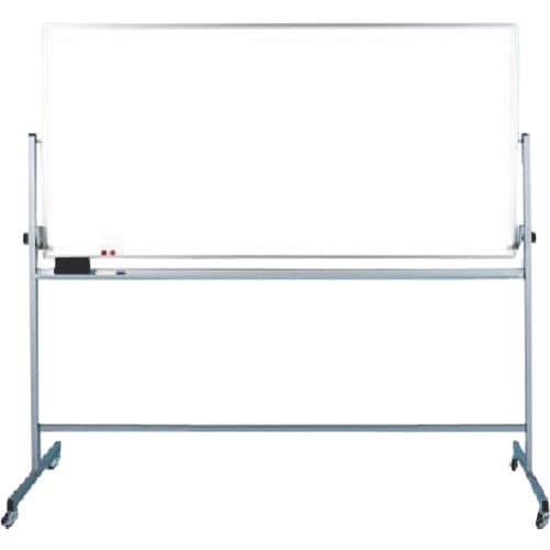 つくし 脚付ホーローホワイトボード 両面回転式 無